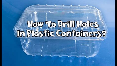 sealing unused holes in plastic box